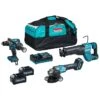 Makita DK0159G301 40 V Max Combiset Boren, Schroeven, Zagen En Slijpen -Makita DK0159G301 C1L0