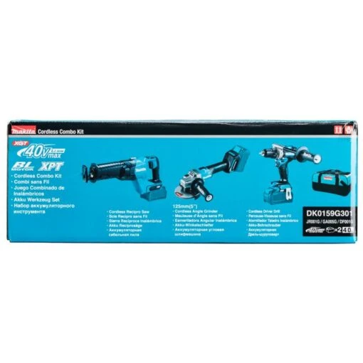 Makita DK0159G301 40 V Max Combiset Boren, Schroeven, Zagen En Slijpen -Makita DK0159G301 C1N1