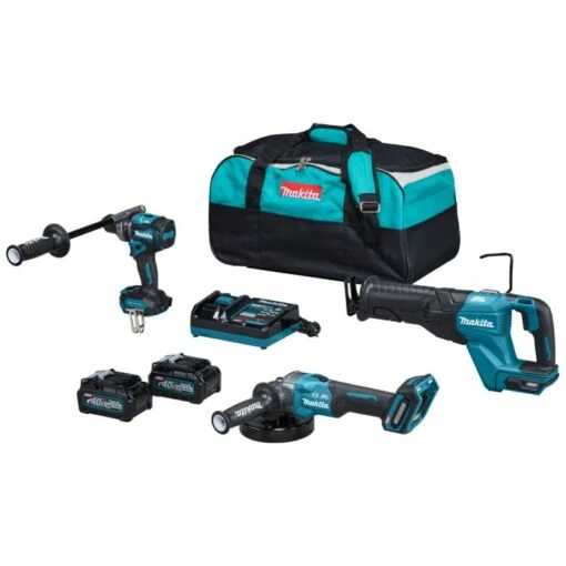 Makita DK0159G301 40 V Max Combiset Boren, Schroeven, Zagen En Slijpen -Makita DK0159G301 C1R0