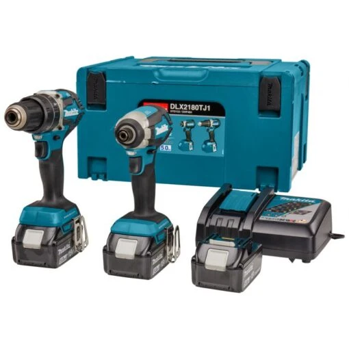 Makita DLX2180TJ1 18 V Combiset Voor Allround (klop)boor- En (slag)schroefklussen -Makita DLX2180TJ1 C2R0 s100