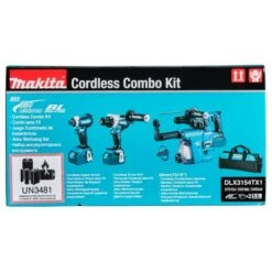 Makita DLX3154TX1 18 V Combiset Voor Allround Tot Zwaar Boor-en Schroefwerk -Makita DLX3154TX1 C1N1