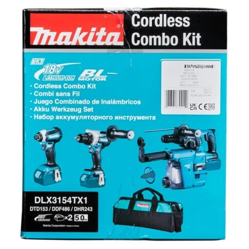 Makita DLX3154TX1 18 V Combiset Voor Allround Tot Zwaar Boor-en Schroefwerk -Makita DLX3154TX1 C2N1