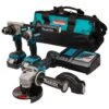 Makita DLX3156TX1 18 V Combiset Boren, (slag)schroeven En Slijpen -Makita DLX3156TX1 C2R0 s100