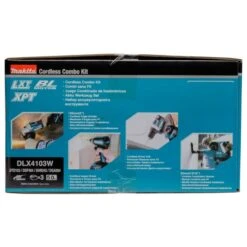 Makita DLX4103W 18 V Combiset Voor Allround Boor-, Schroef- En Slijpwerk -Makita DLX4103W C2N1