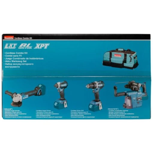 Makita DLX4103W 18 V Combiset Voor Allround Boor-, Schroef- En Slijpwerk -Makita DLX4103W C3N1