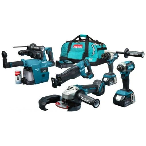 Makita DLX5069TX1 18 V Combiset Voor Allround Tot Zwaar Boor-, Schroef-, Zaag- En Slijpwerk -Makita DLX5069TX1 C2R0 s100