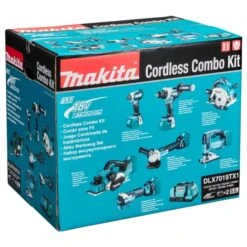 Makita DLX7019TX1 18 V Combiset Voor (slag)schroeven, Boren, Slijpen, Schaven En Zagen En Met Multitool -Makita DLX7019TX1 C1L1