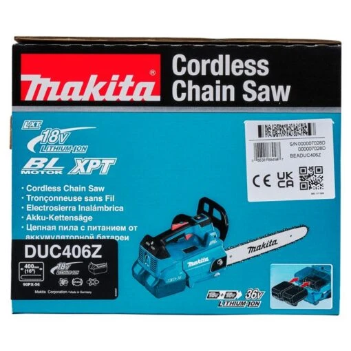 Makita DUC406Z 2x18 V Tophandle Kettingzaag 40 Cm -Makita DUC406Z C2N1