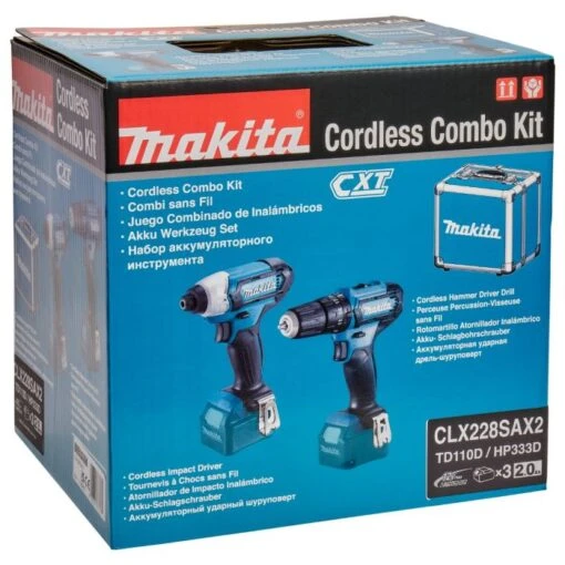 Makita CLX228SAX2 12 V Max Combiset (klop)boren En (slag)schroeven -Makita clx228sax2 c1l1 1