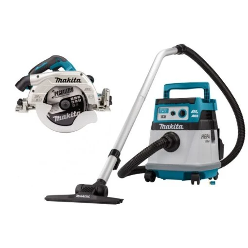 Makita DLX2383UX1 2x18 V AWS Combiset Voor Zagen (235mm) En Stofzuigen -Makita