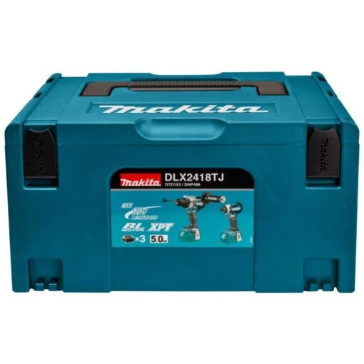 Makita DLX2418TJ 18 V Combiset Voor Zwaardere (klop)boor- En (slag)schroefklussen -Makita