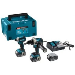 Makita DLX2418TJ 18 V Combiset Voor Zwaardere (klop)boor- En (slag)schroefklussen -Makita dlx2418tj c1l0 s100 1