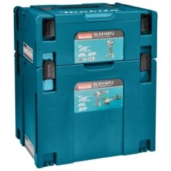 Makita DLX3155TJ 18 V Combiset Boren, (slag)schroeven En Slijpen -Makita dlx3155tj c1l1