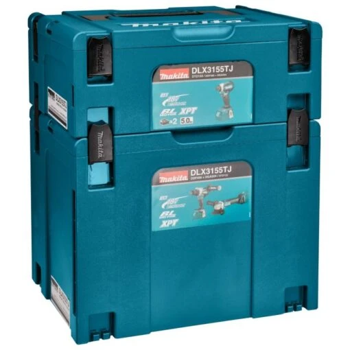 Makita DLX3155TJ 18 V Combiset Boren, (slag)schroeven En Slijpen -Makita