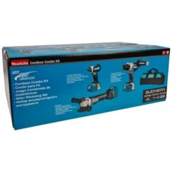 Makita DLX3156TX1 18 V Combiset Boren, (slag)schroeven En Slijpen -Makita dlx3156tx1 c1l0