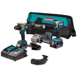 Makita DLX3156TX1 18 V Combiset Boren, (slag)schroeven En Slijpen -Makita dlx3156tx1 c2r0 s100 1