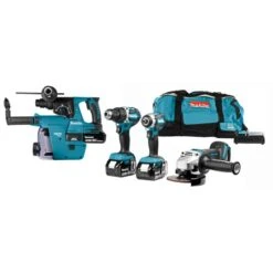 Makita DLX4103W 18 V Combiset Voor Allround Boor-, Schroef- En Slijpwerk -Makita dlx4103w a1c0 s100 1