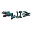 Makita DLX6038T 18 V Combiset Voor Divers Zaag-, Boor- En (slag)schroefwerk -Makita dlx6038t a1c0