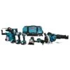 Makita DLX8026TW1 18 V Combiset Voor (slag)schroeven, (klop)boren, Slijpen, Zagen En Monteren Met Multitool -Makita dlx8026tw1 a1c0 s100