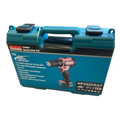 Makita HP333DSAP 12 V Max Roze Klopboor-/schroefmachine -Makita photoroom 20230608 125409